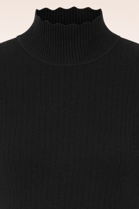 Banned Retro - Hallie gebreide trui in zwart  3