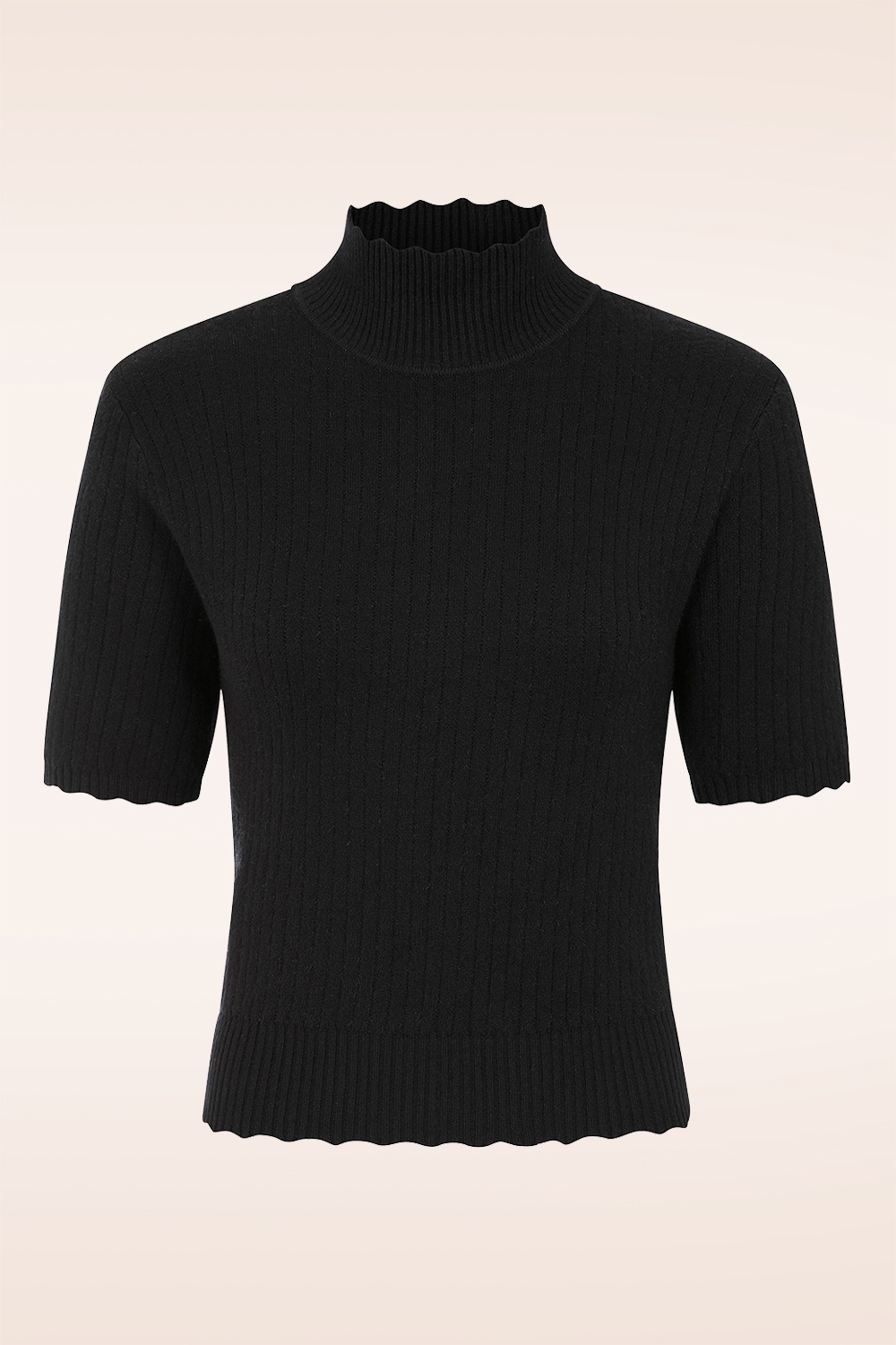 Banned Retro - Hallie gebreide trui in zwart 