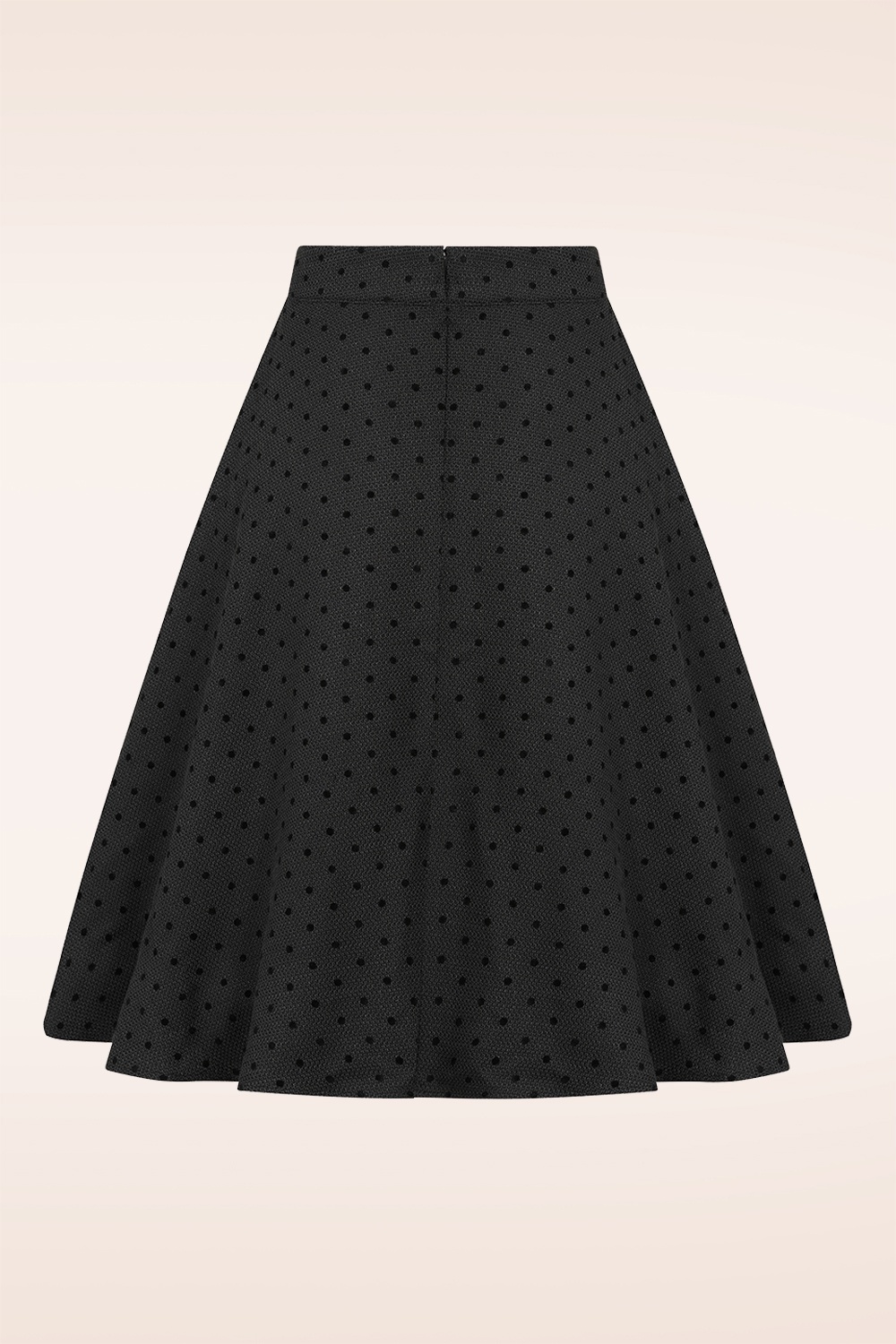 Banned Retro - Polly Polkadot swing rok in zwart 3