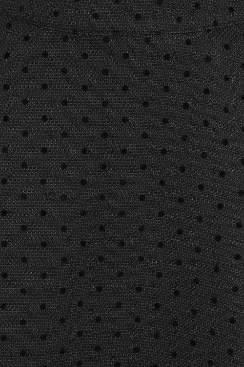 Banned Retro - Polly Polkadot swing rok in zwart 2