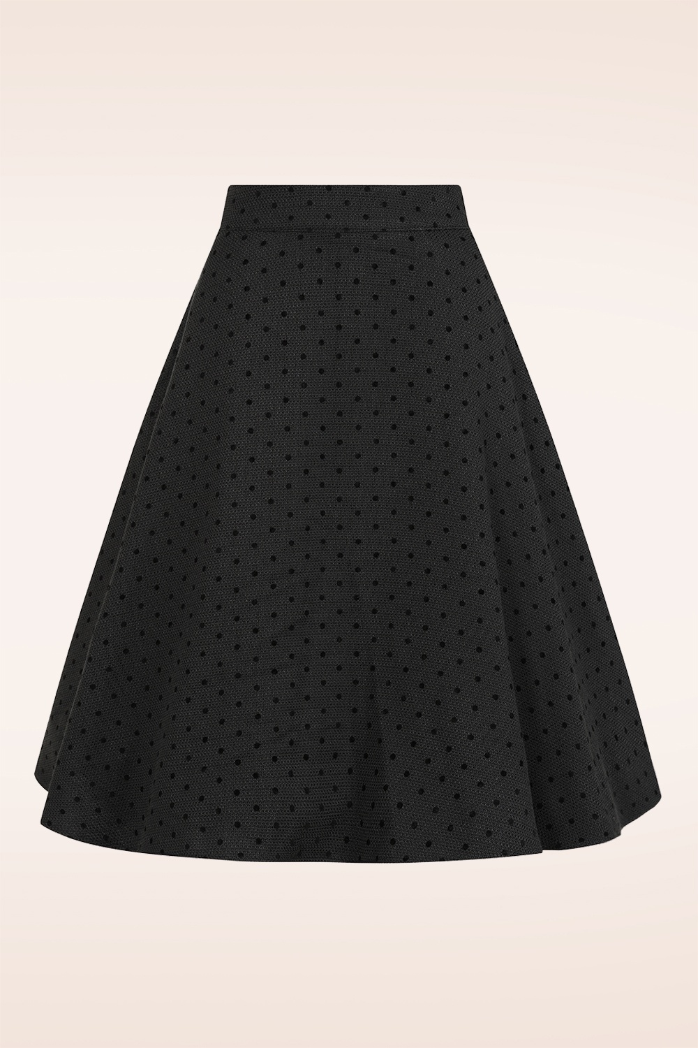 Banned Retro - Polly Polkadot swing rok in zwart