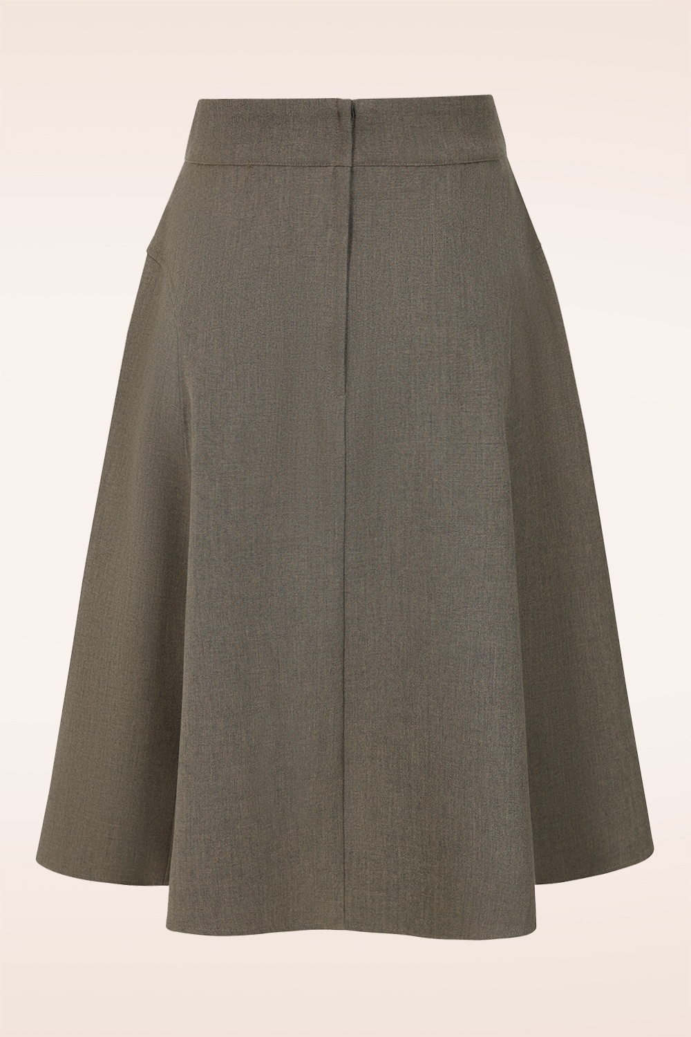 Banned Retro - Elenora swing rok in bruin 3