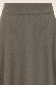 Banned Retro - Elenora swing rok in bruin 2