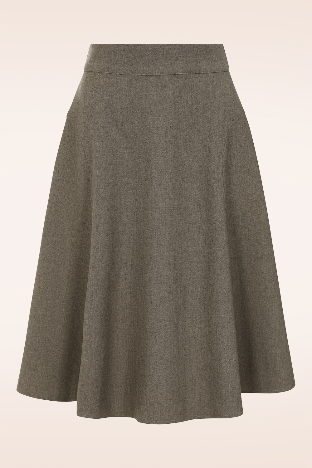 Banned Retro - Elenora swing rok in bruin