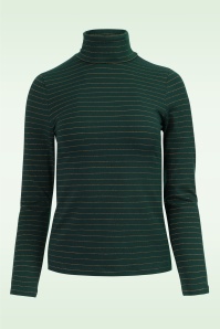 LaLamour - Ruby strepen top in groen en goud