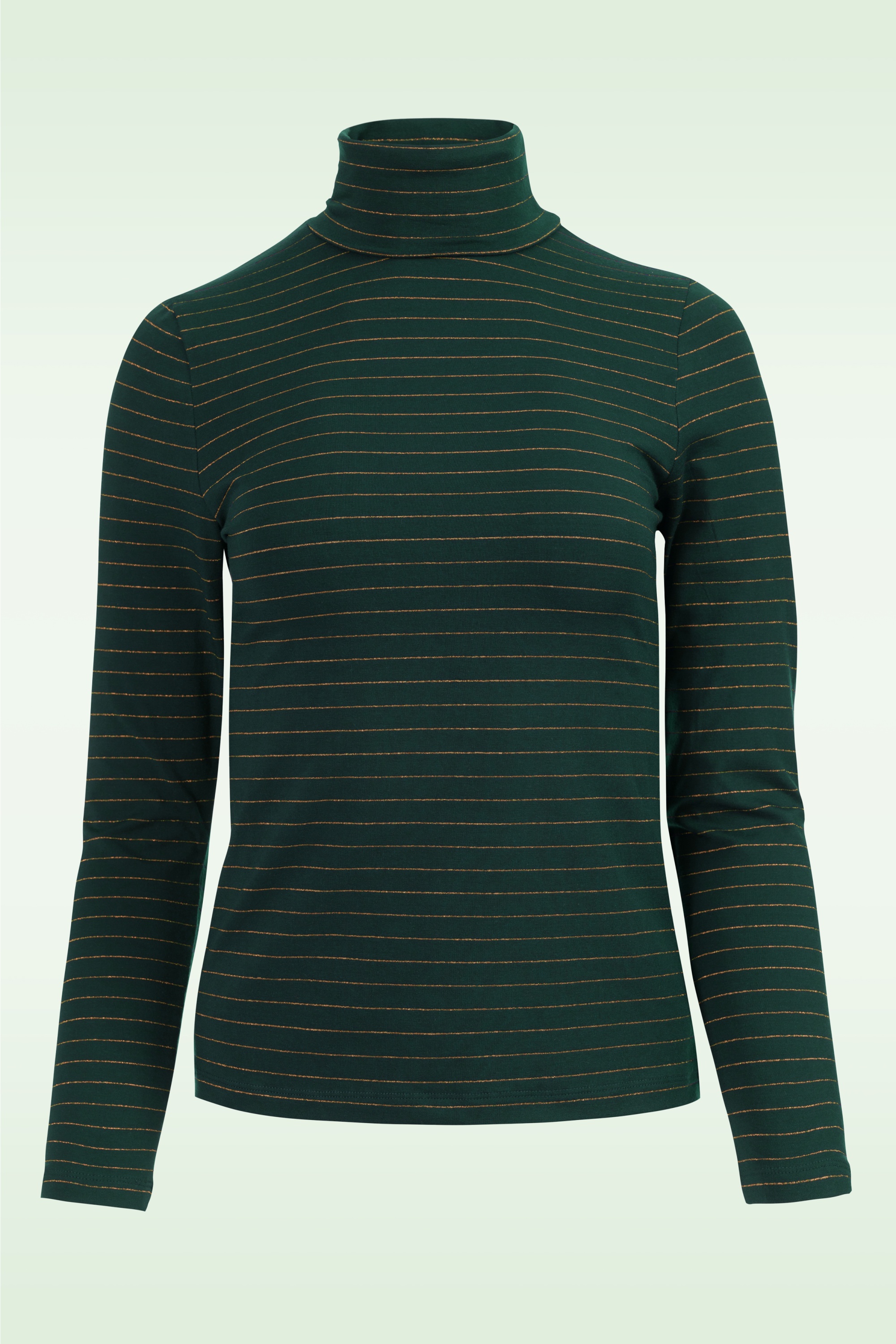 LaLamour - Ruby strepen top in groen en goud