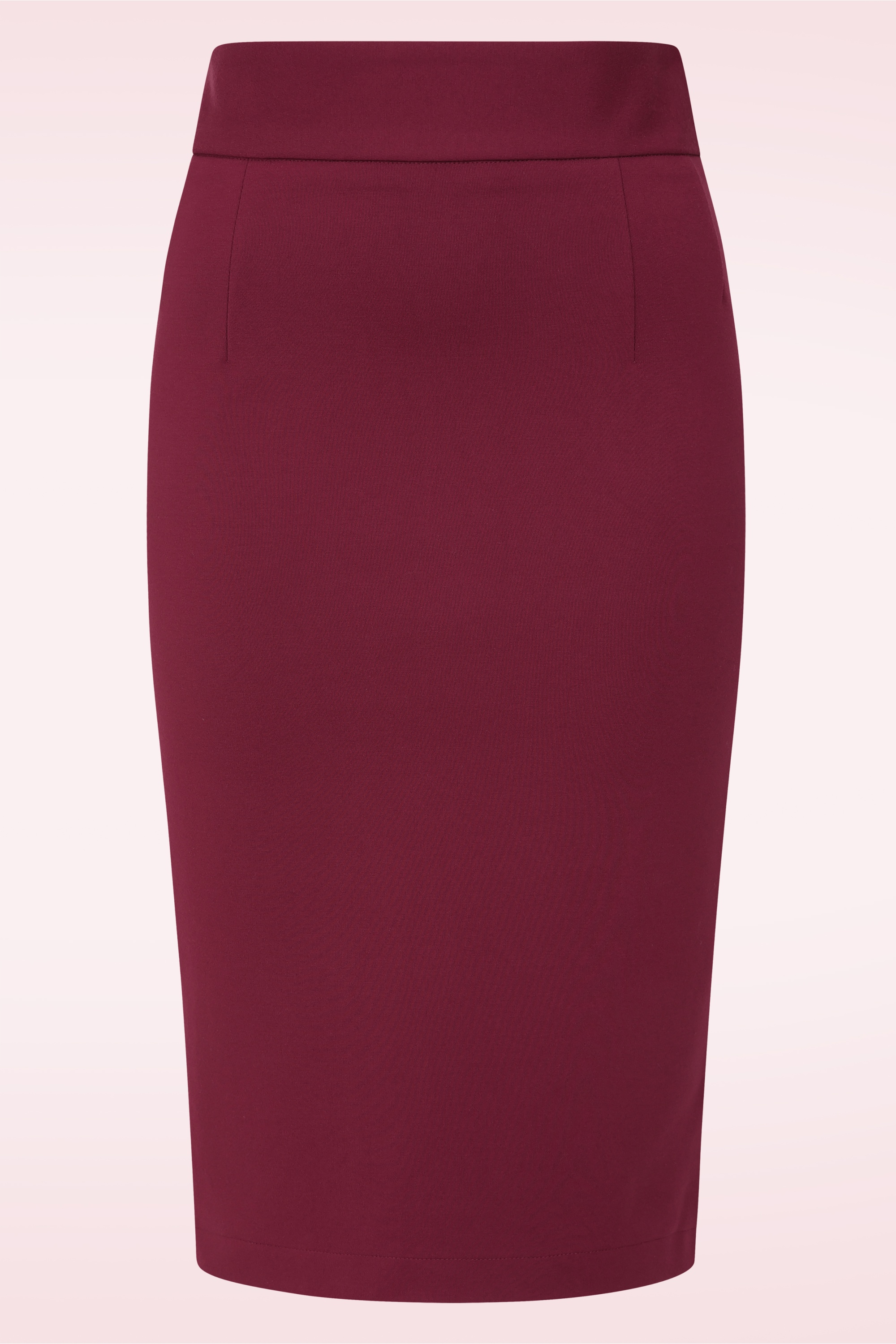 Very Cherry - Klassieke pencil rok in bordeauxrood