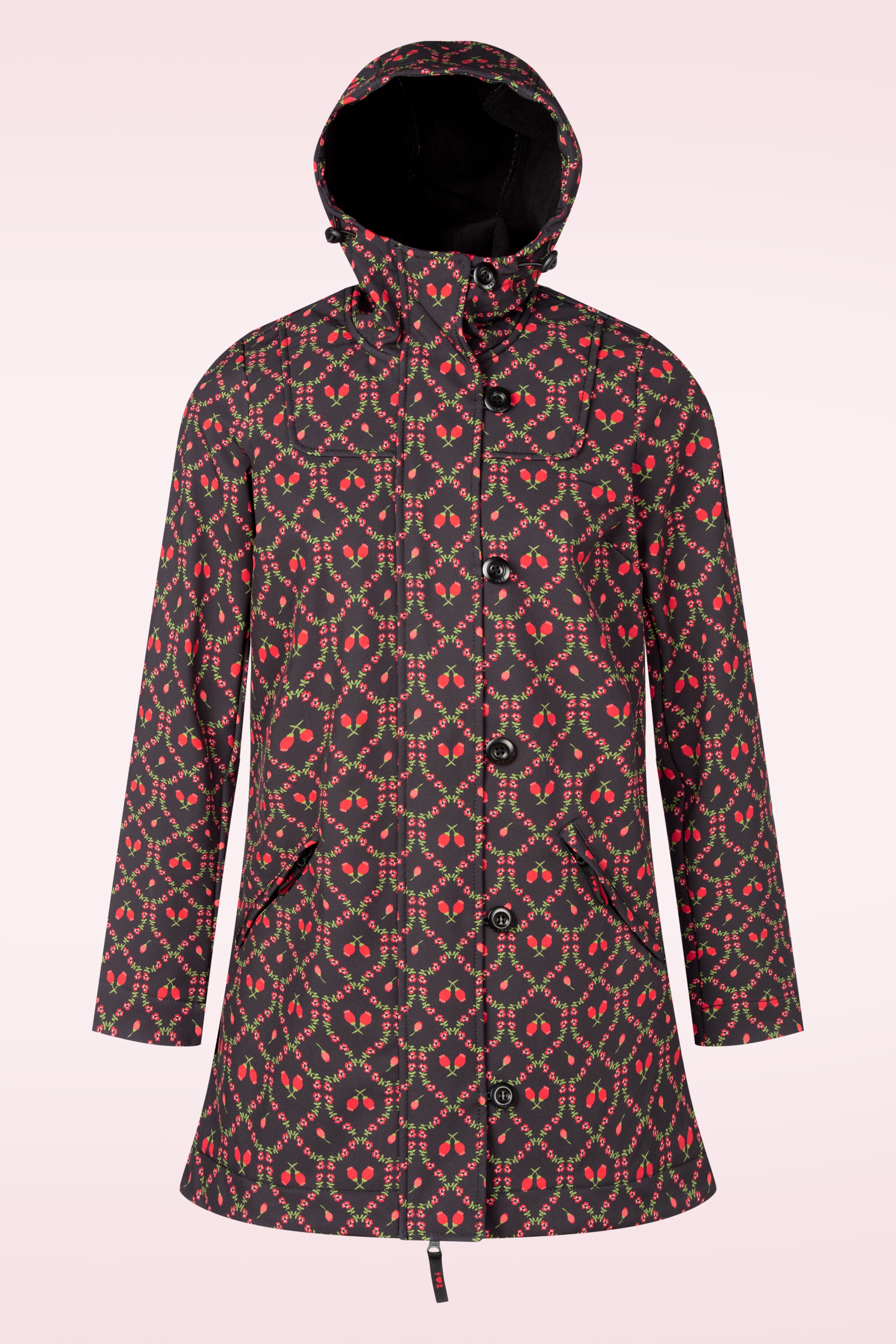 Blutsgeschwister - Wild Weather Softshell jack in winter cherries 3