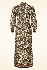 K-Design - Lori Button Down maxi jurk in luipaard 3