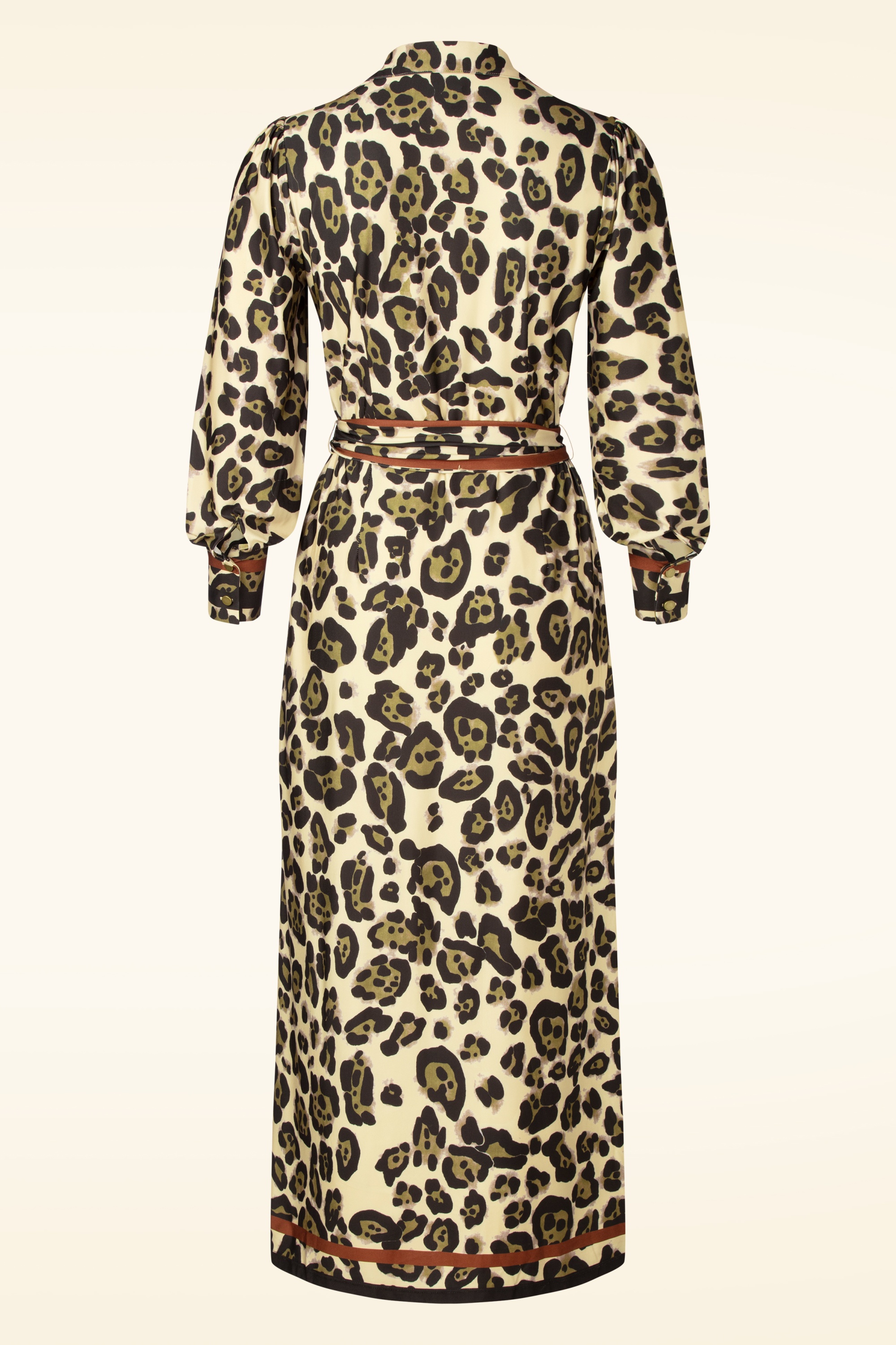 K-Design - Lori Button Down maxi jurk in luipaard 3