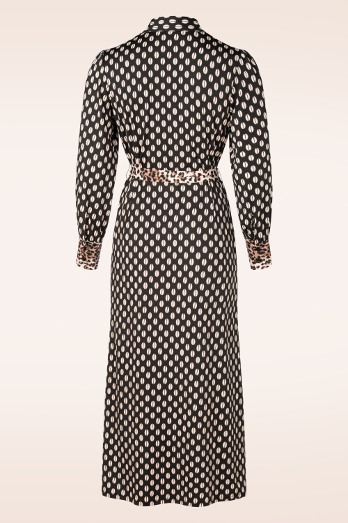 K-Design - Steffi Button Down maxi jurk in zwart 3