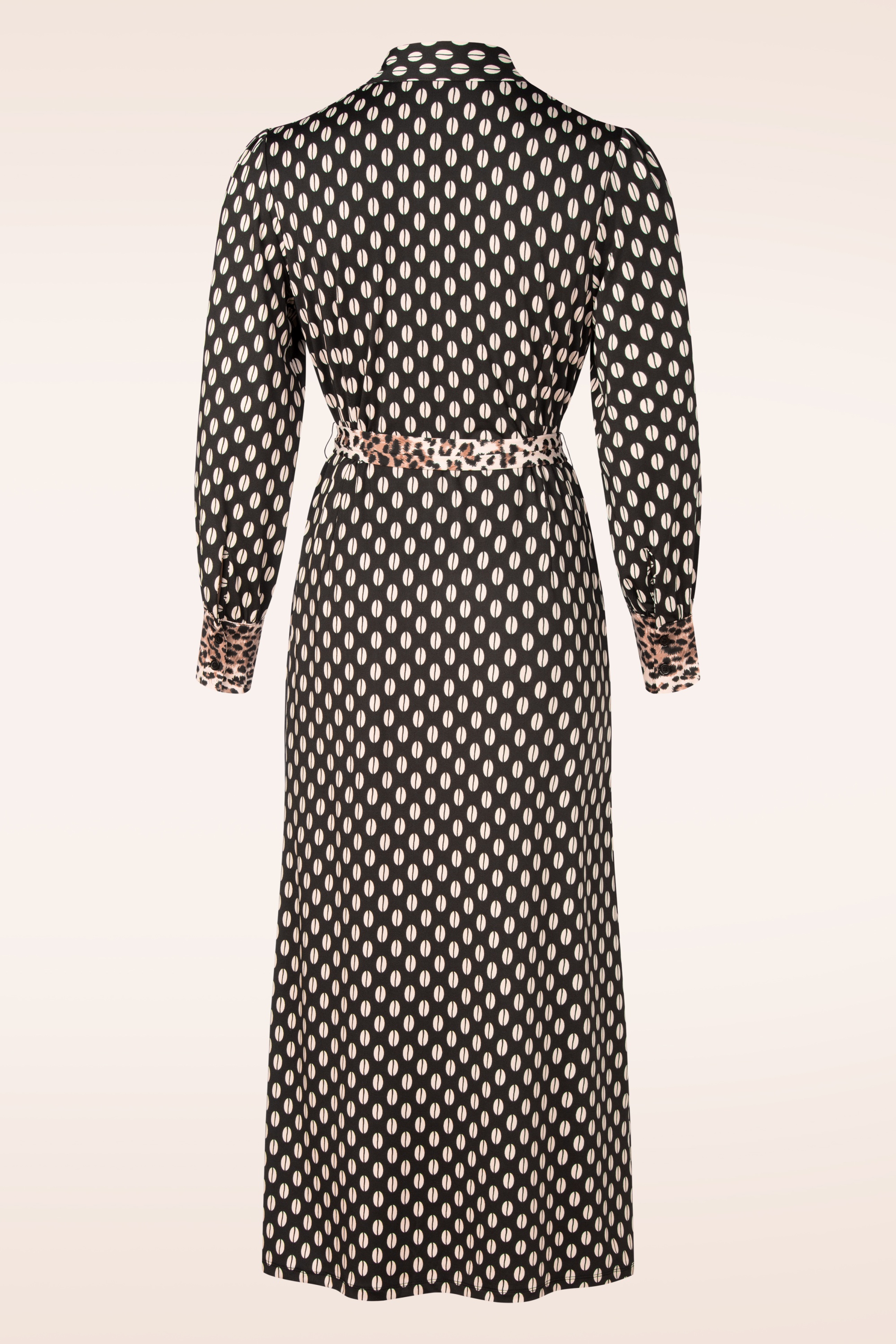 K-Design - Steffi Button Down maxi jurk in zwart 3