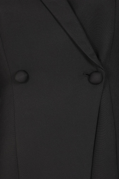 Glamorous - Kerri Blazer Cape jurk in zwart 2