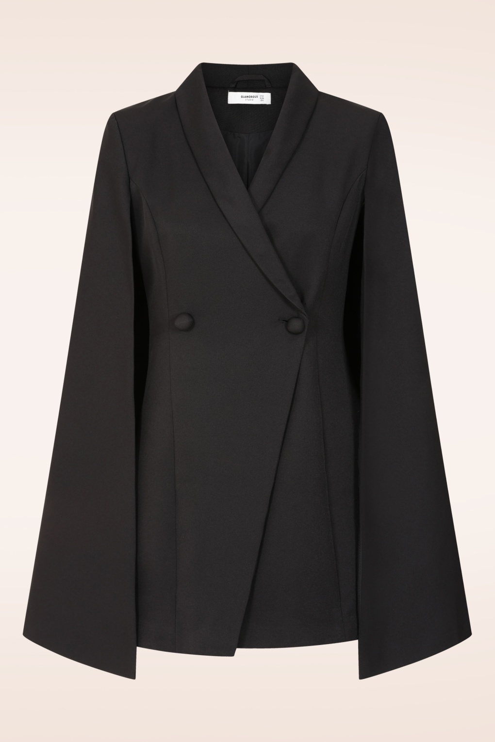 Glamorous - Kerri Blazer Cape jurk in zwart