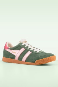 Gola - Gola Elan suède sneakers in groen 3