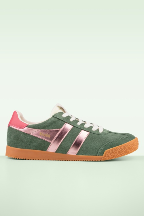 Gola - Gola Elan suède sneakers in groen