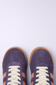 Gola - Gola Elan suède sneakers in pruimpaars 2