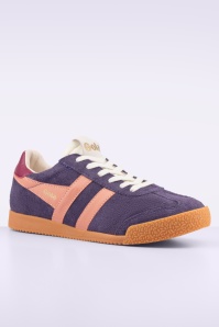 Gola - Gola Elan suède sneakers in pruimpaars 3