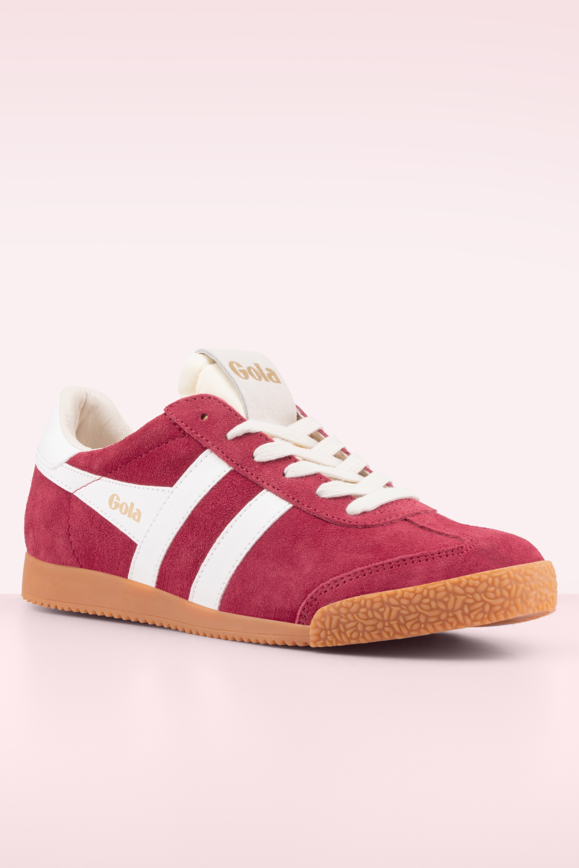 Gola - Gola Elan suède sneakers in rood 3
