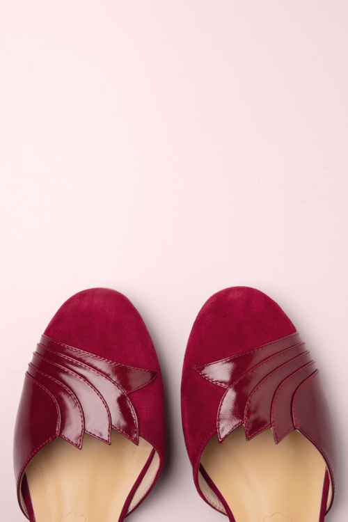 Charlie Stone - New York ballerina flats in bordeauxrood 2