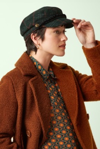 King Louie - Tweedy sailor cap in plataangroen 2