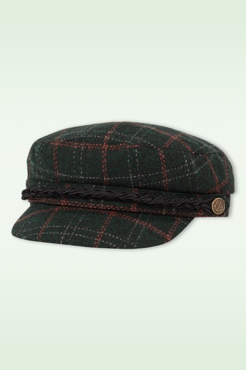 King Louie - Tweedy sailor cap in plataangroen