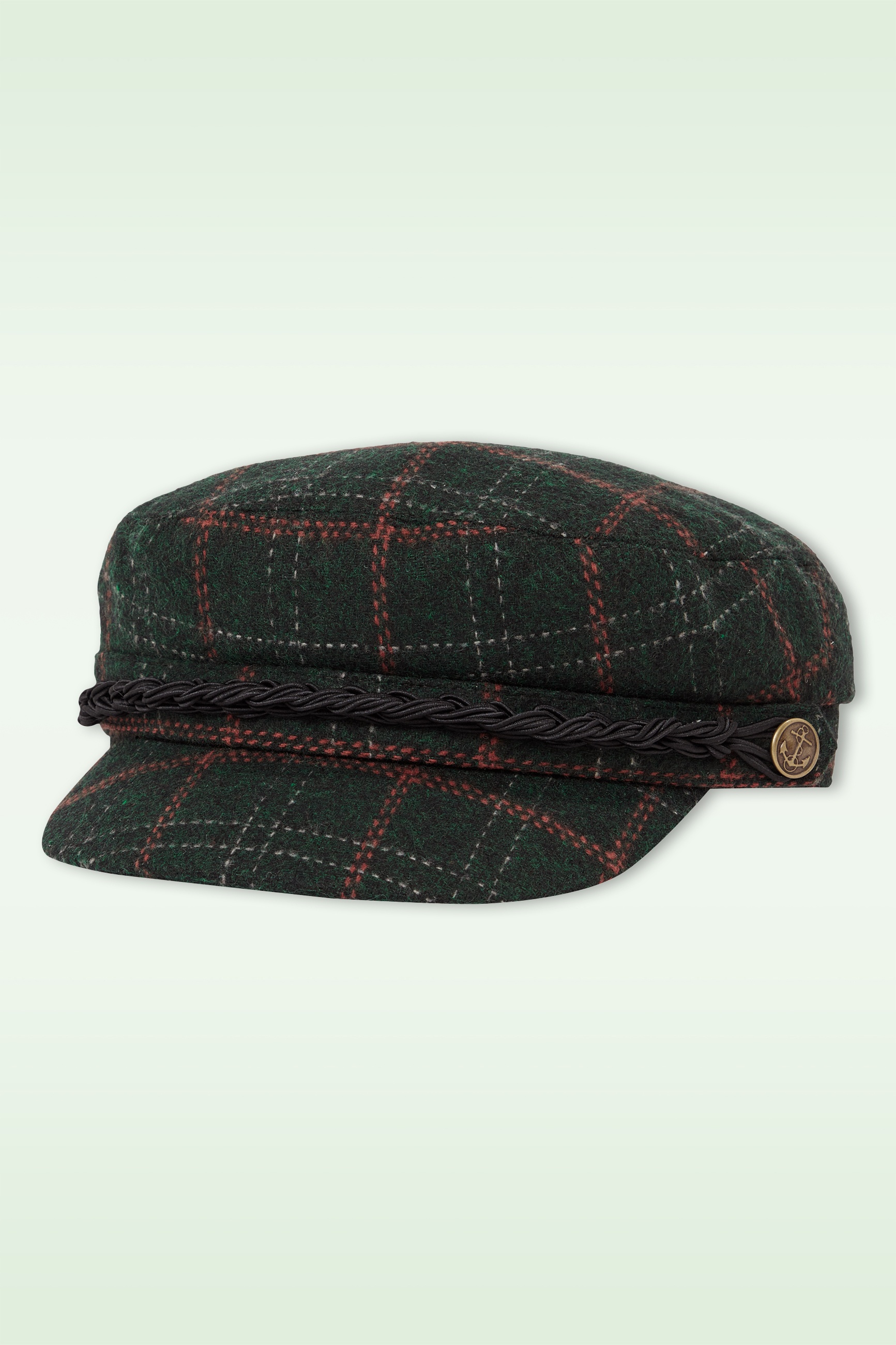 King Louie - Tweedy sailor cap in plataangroen