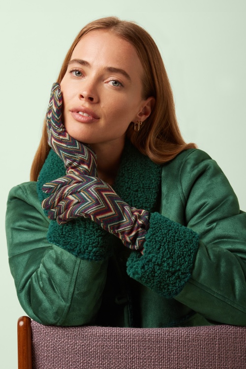 King Louie - Sizzle handschoenen in rhodonite blauw