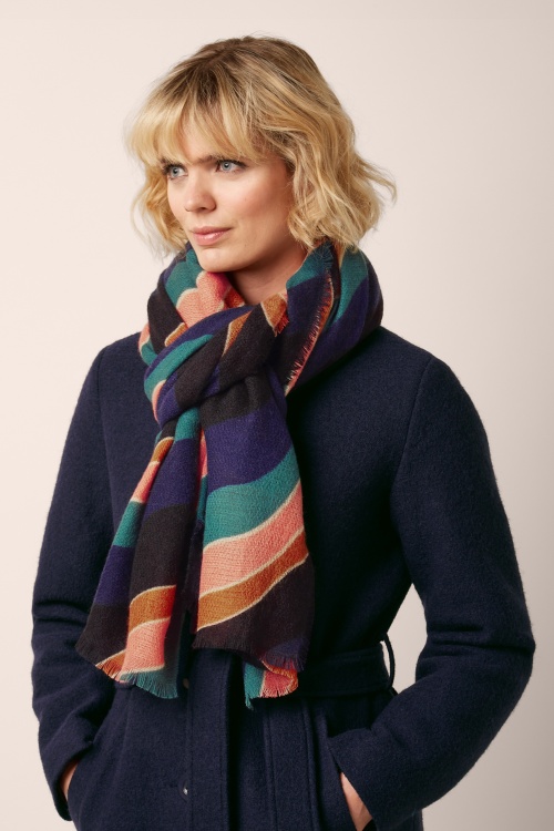 King Louie - Razzle sjaal in avondblauw