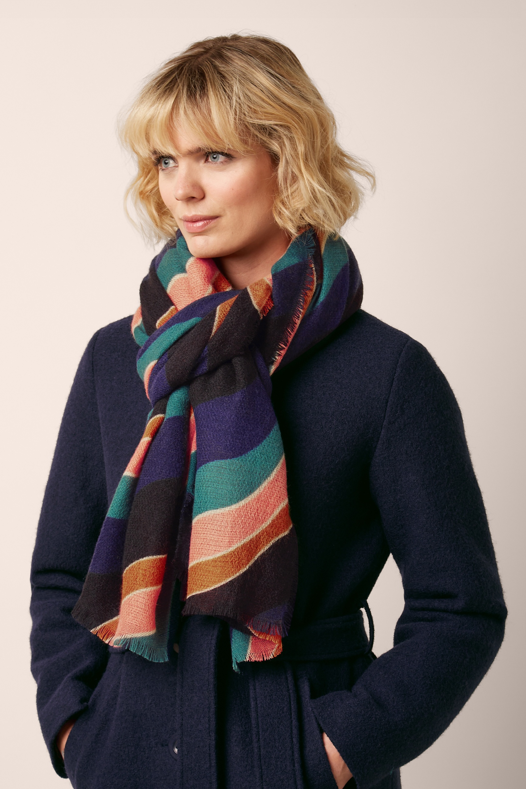 King Louie - Razzle sjaal in avondblauw