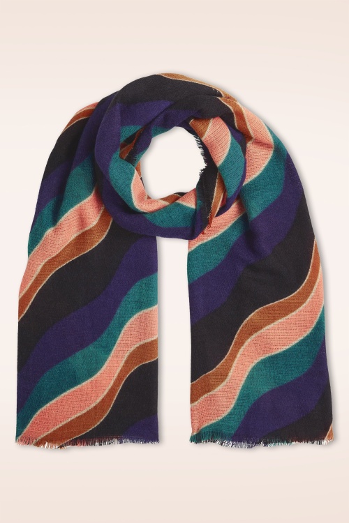 King Louie - Razzle sjaal in avondblauw 2