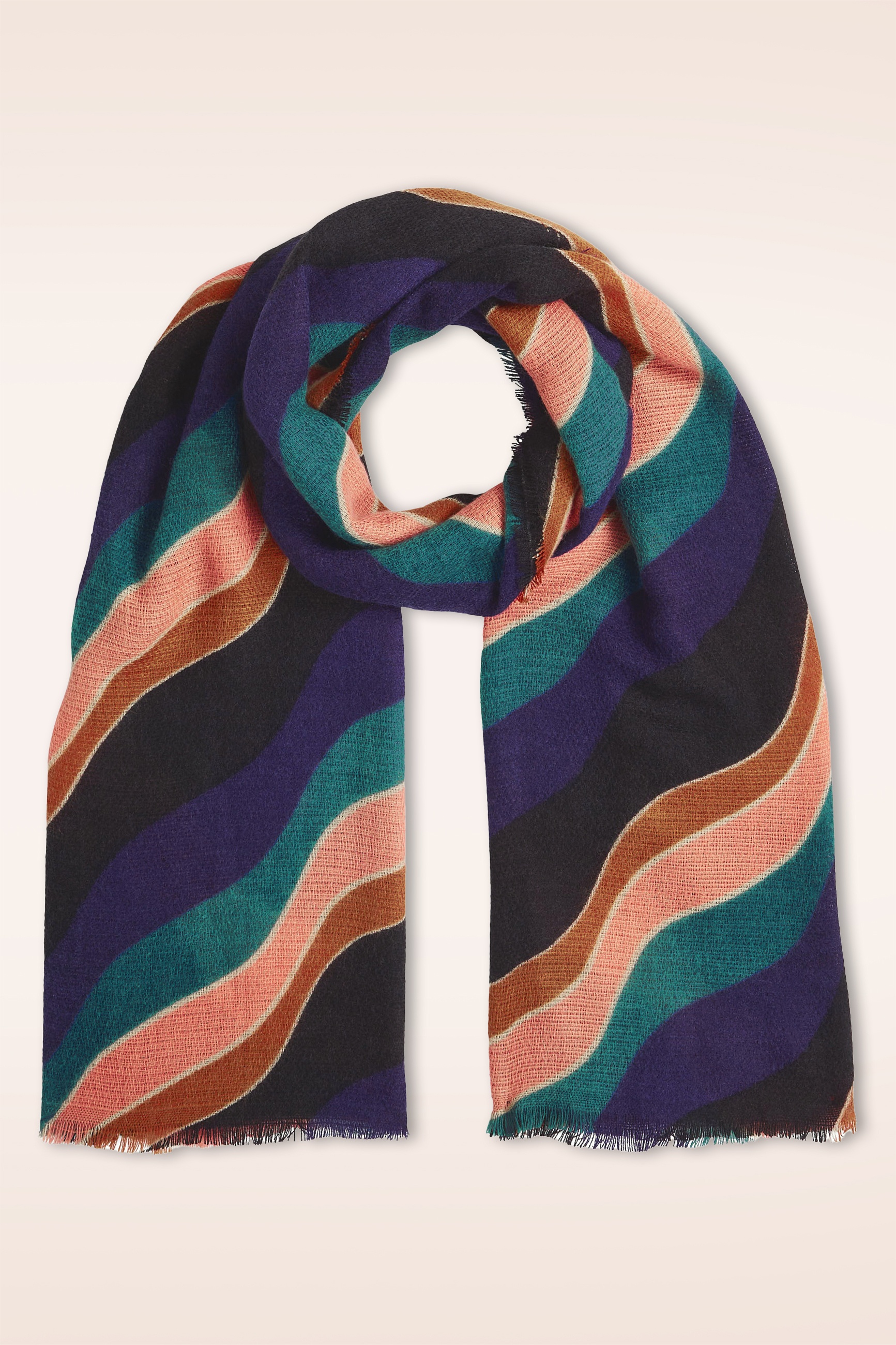 King Louie - Razzle sjaal in avondblauw 2