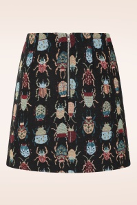 Louche - Aubin Beetlejuice Jacquard mini rok in multi 3