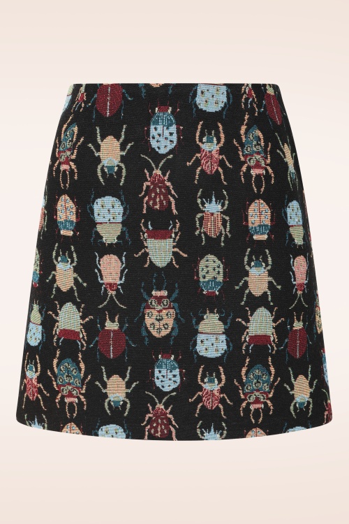 Louche - Aubin Beetlejuice Jacquard mini rok in multi