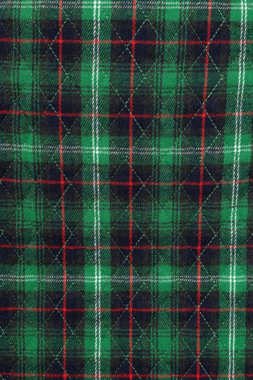 Louche - Aubin Winter Check mini rok in groen 3