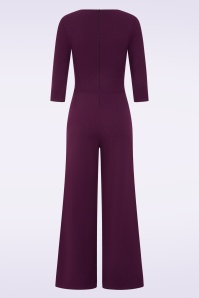 Vintage Chic for Topvintage - Topvintage exclusive ~ Leah jumpsuit in aubergine 3