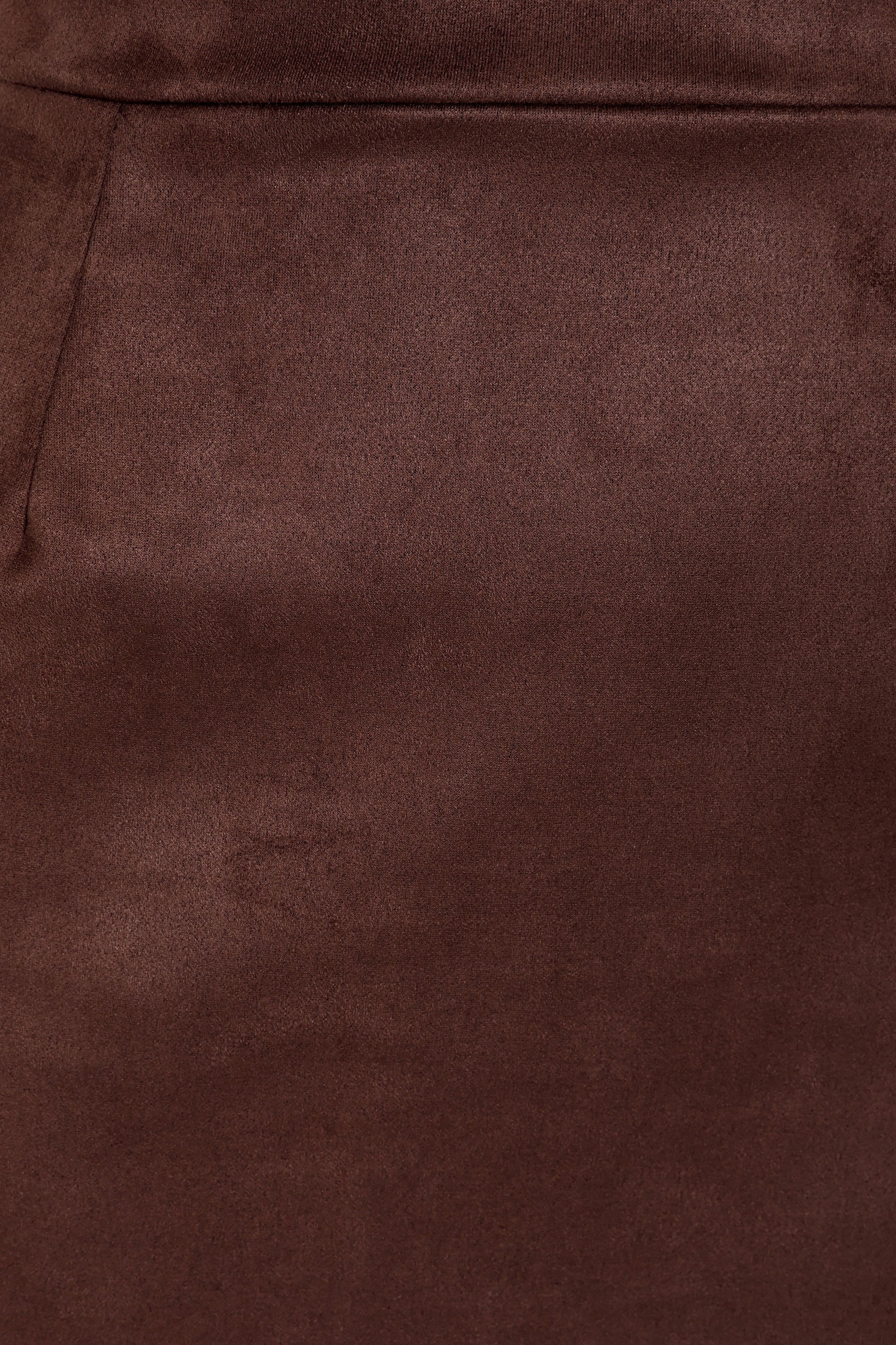 Vintage Chic for Topvintage - Topvintage exclusive ~ Edith Suede Look A lijn rok in chocoladebruin 3