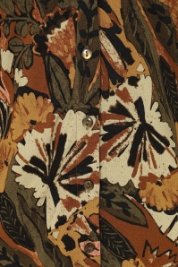 Surkana - Zoey blouse met grafische print in khaki 2