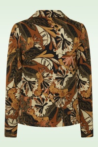 Surkana - Zoey blouse met grafische print in khaki 3