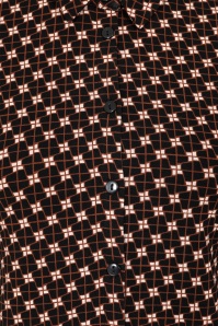 Surkana - Sadie blouse met grafische print in zwart en multi 2