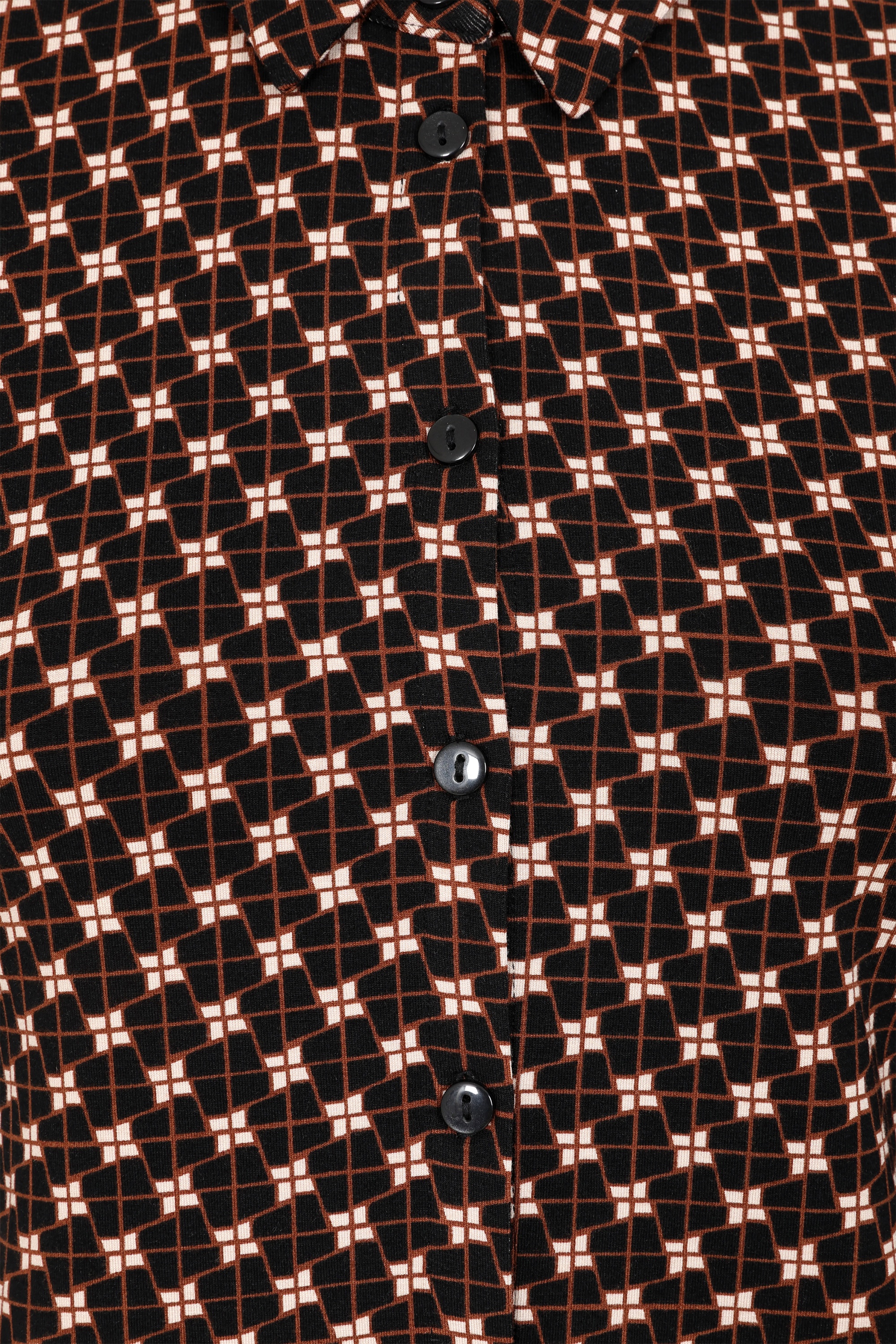 Surkana - Sadie blouse met grafische print in zwart en multi 2