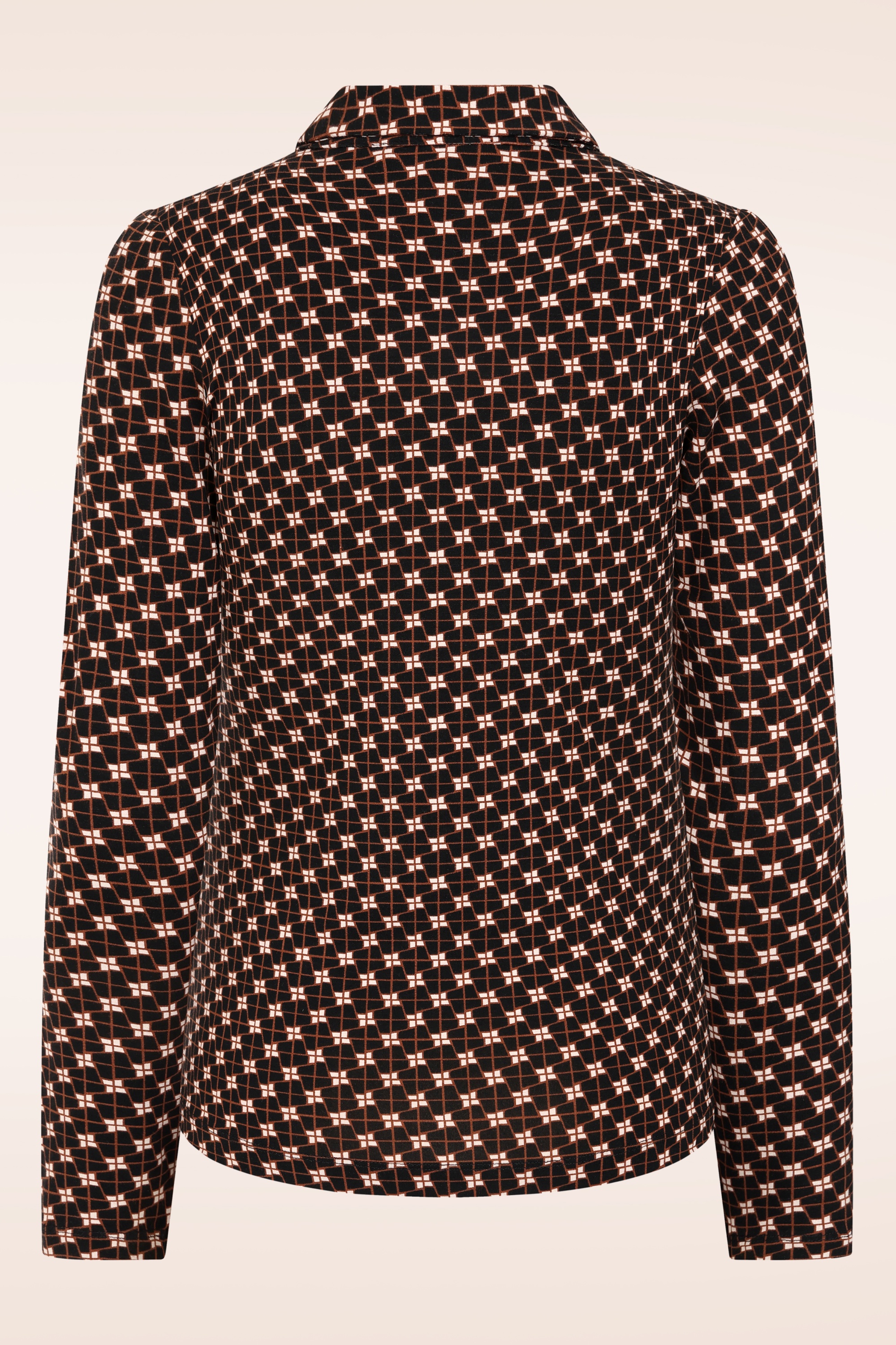 Surkana - Sadie blouse met grafische print in zwart en multi 3