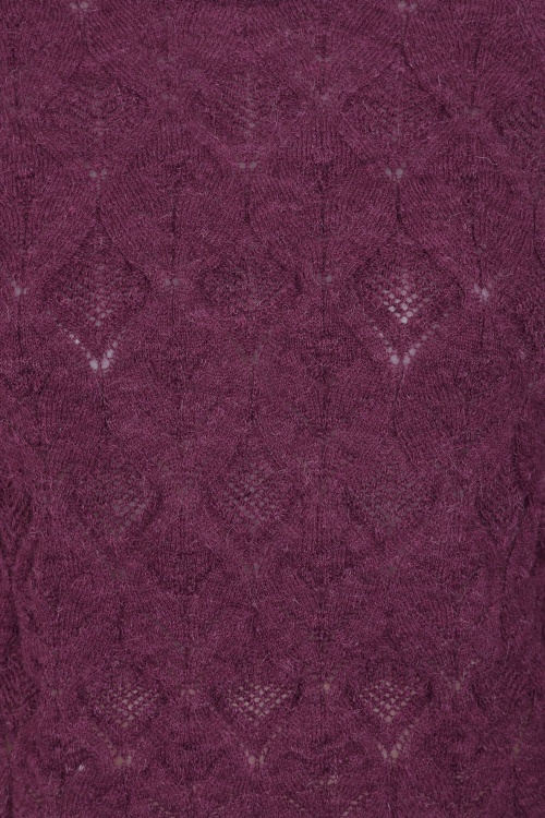 Surkana - Julieta gebreide trui in pruimpaars  2