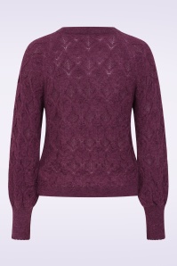Surkana - Julieta gebreide trui in pruimpaars  3