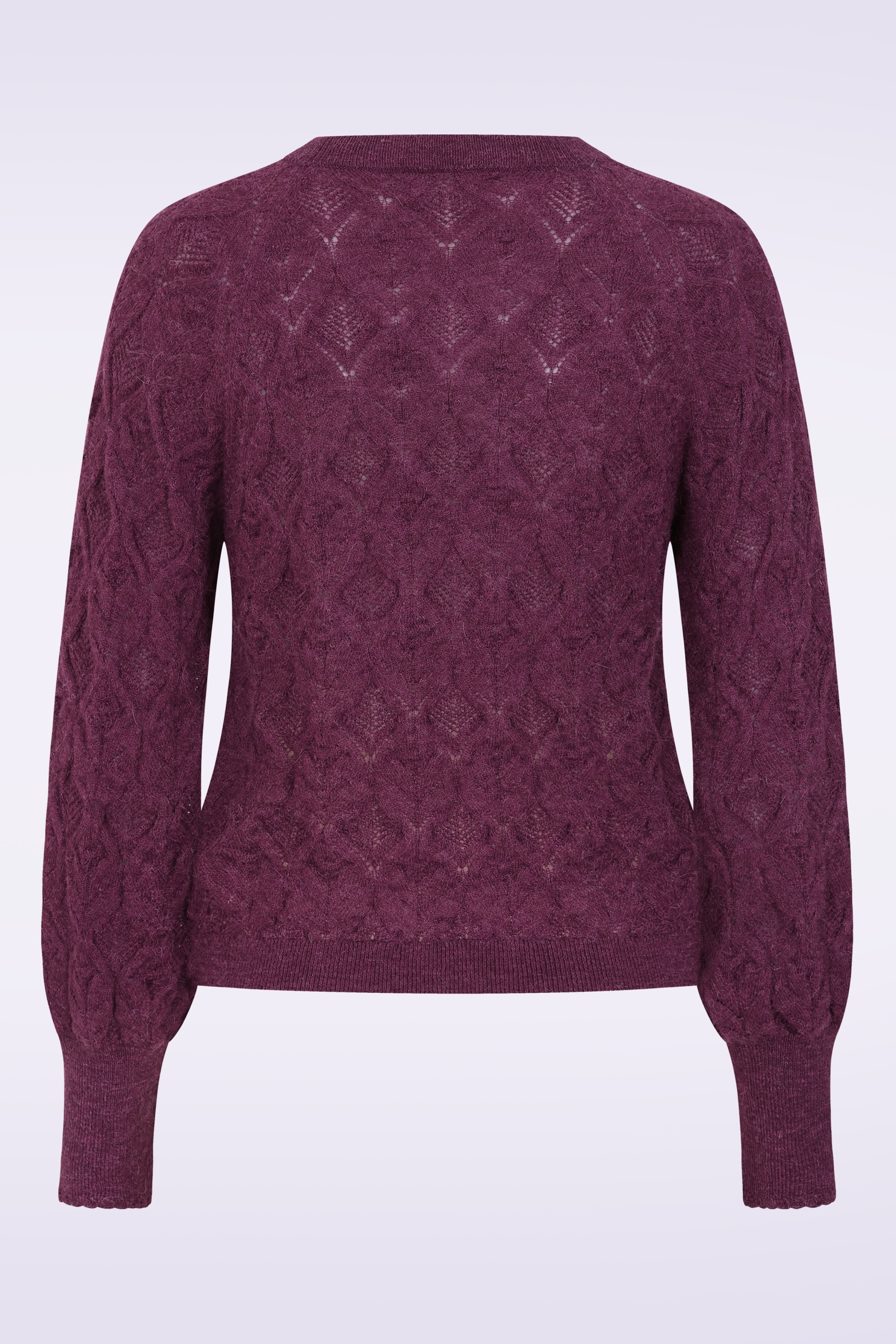 Surkana - Julieta gebreide trui in pruimpaars  3