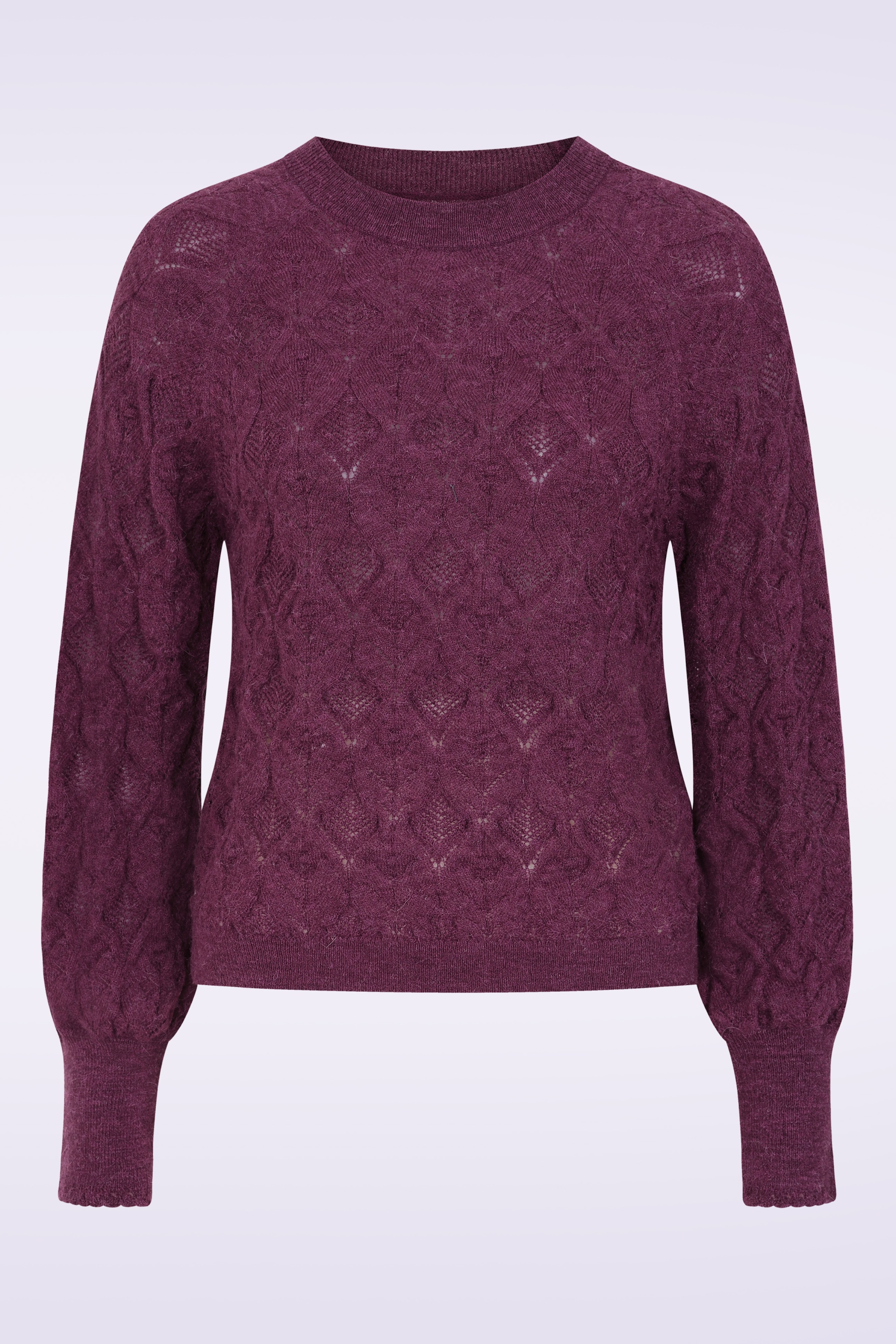 Surkana - Julieta gebreide trui in pruimpaars 