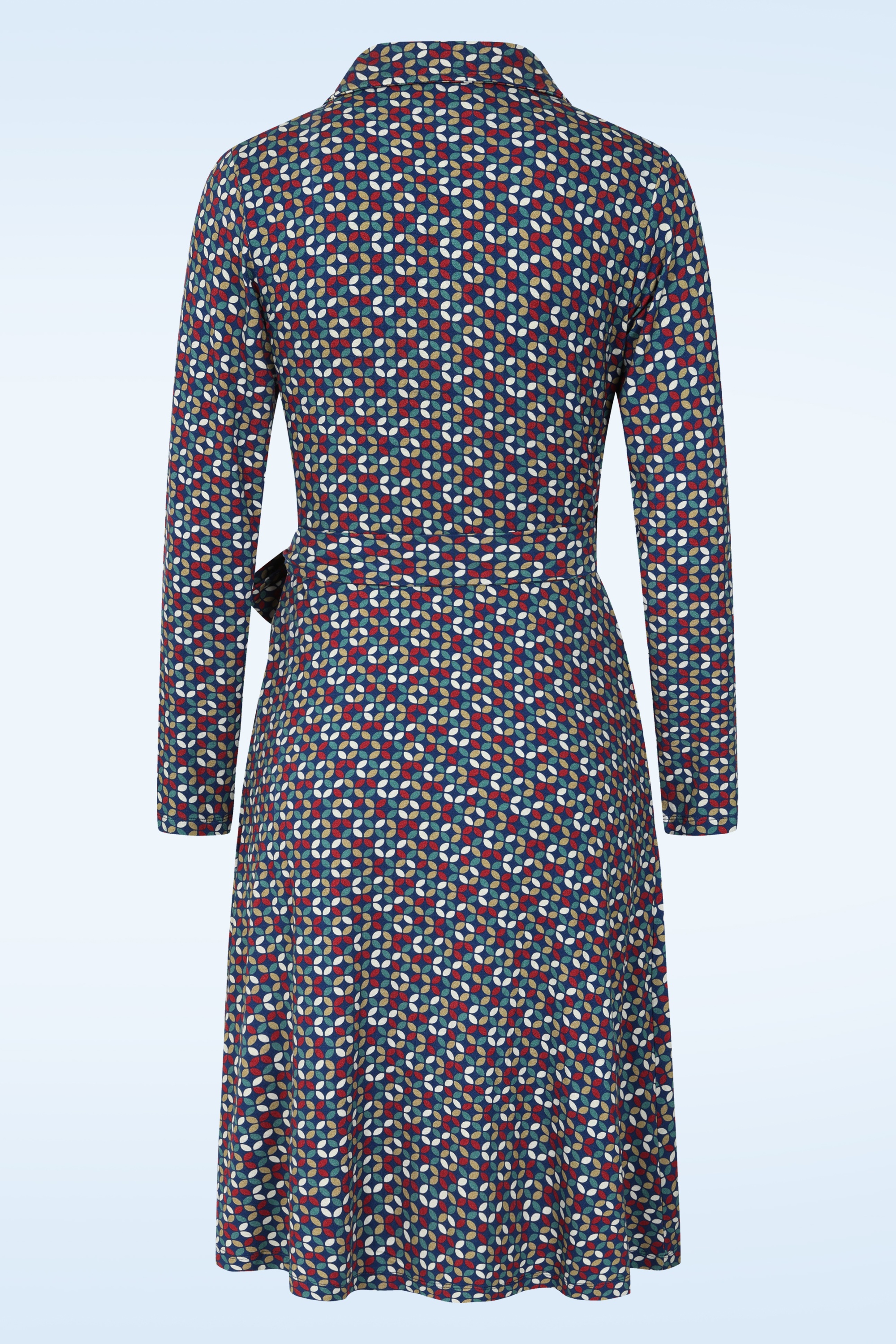 Circus - Roulade Wrap jurk in blauw en multi 3