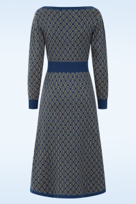 Circus - Teellis gebreide jurk in blauw 3