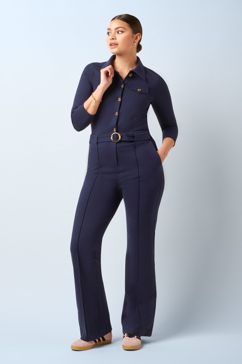 King Louie - Alexa Uni Rodeo Jumpsuit in Avondblauw