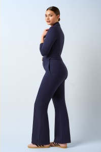 King Louie - Alexa Uni Rodeo Jumpsuit in Avondblauw 3